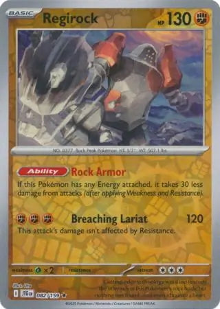 Journey Together Regirock #82/159 reverse holo