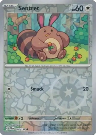 Journey Together Sentret #118/159 reverse holo