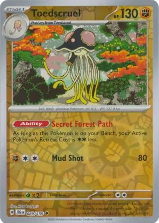 Journey Together Toedscruel #89/159 reverse holo