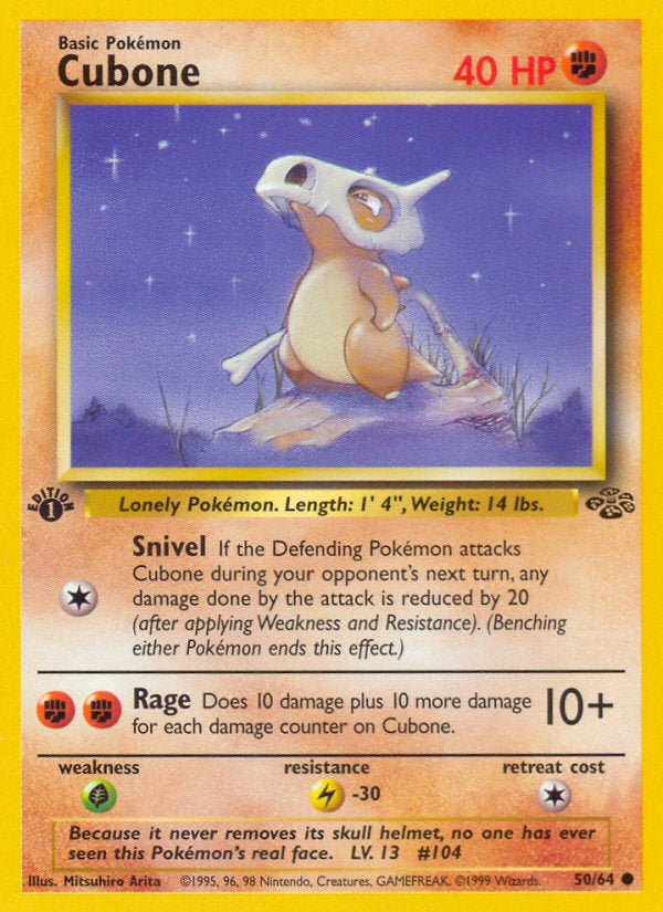 Jungle set Cubone #50/64 first edition