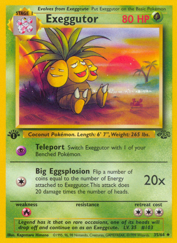 Jungle set Exeggutor #35/64 first edition