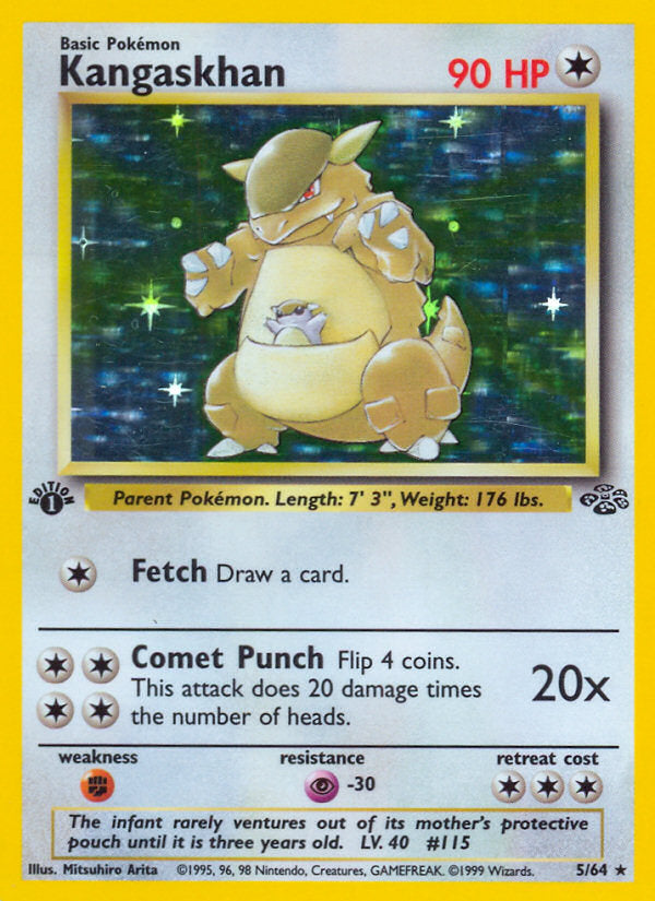 Jungle set Holo Kangaskhan #5/64 first edition