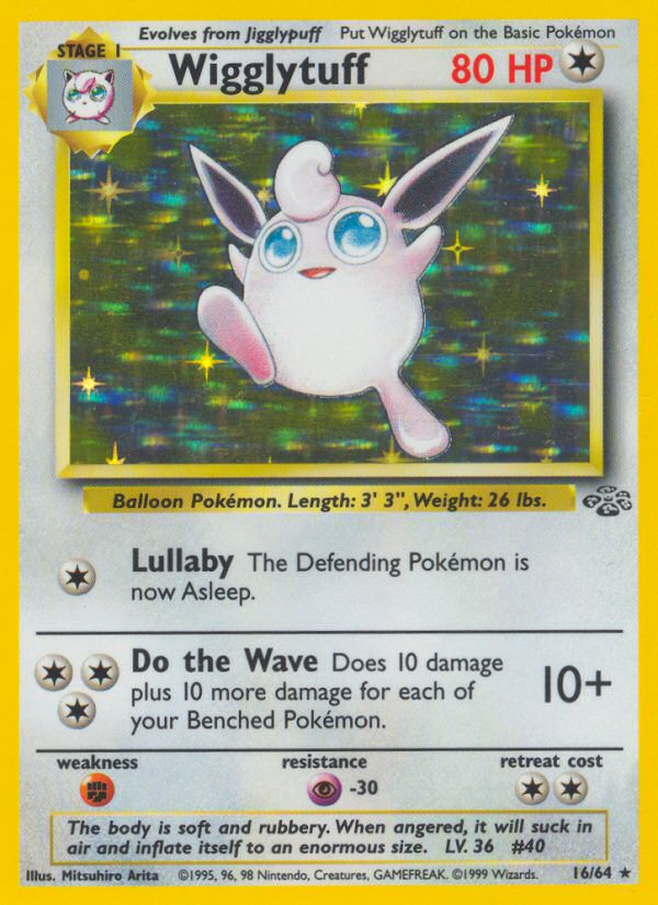 Jungle set Holo Wigglytuff #16/64 unlimited