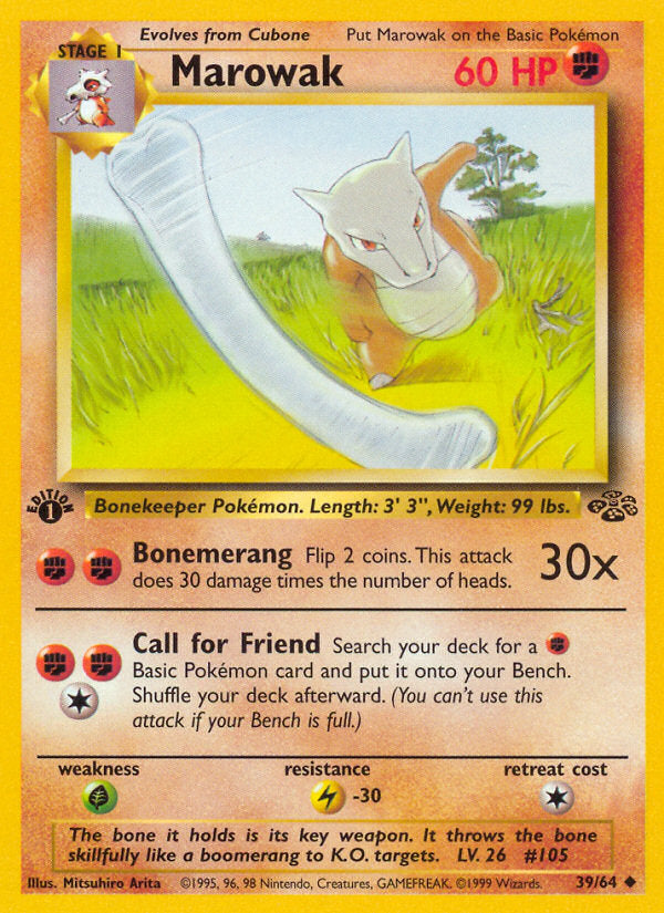 Jungle set Marowak #39/64 first edition
