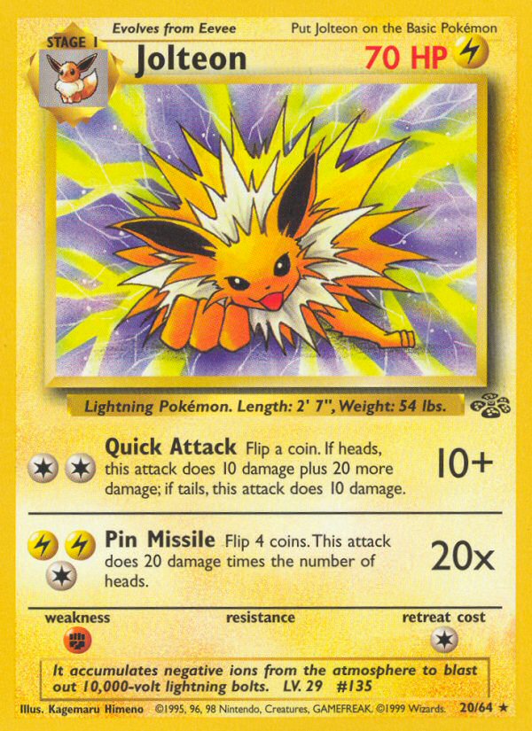 Jungle set Non Holo Jolteon #20/64 unlimited