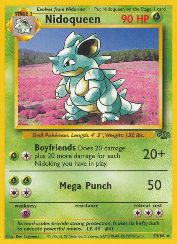 Jungle set Non Holo Nidoqueen #23/64 unlimited