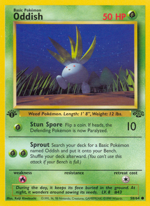 Jungle set Oddish #58/64 first edition