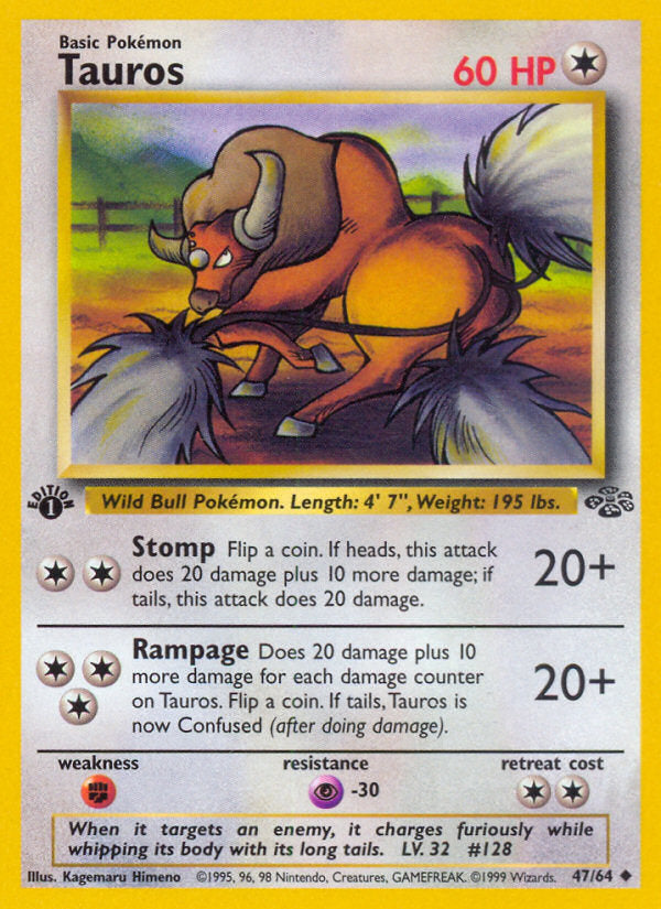 Jungle set Tauros #47/64 first edition
