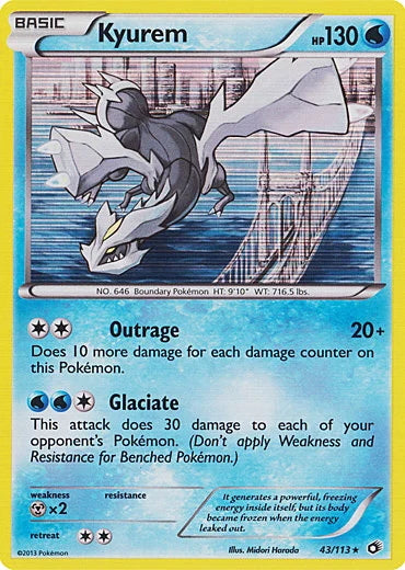 Legendary Treasures Holo Kyurem #43/113