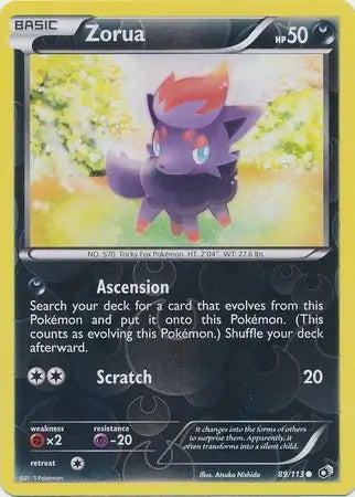 Legendary Treasures Zorua #89/113 reverse holo