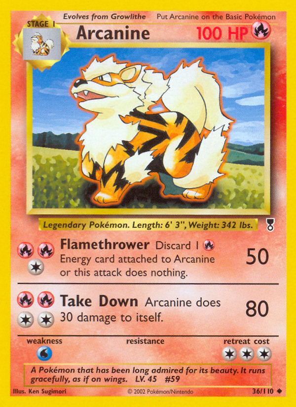 Legendary collection Arcanine #36/110