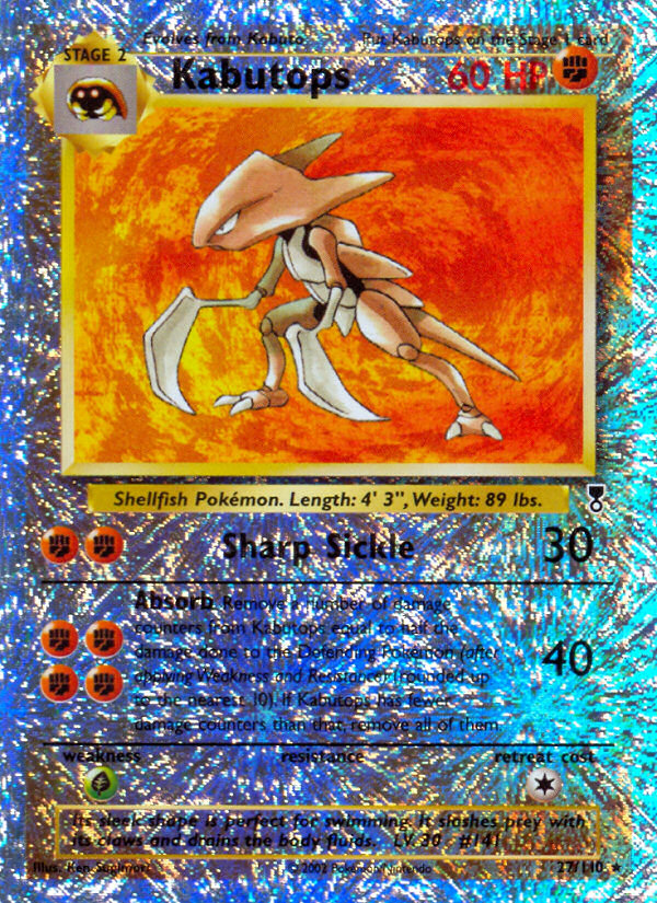 Legendary collection Kabutops #27/110 reverse holo