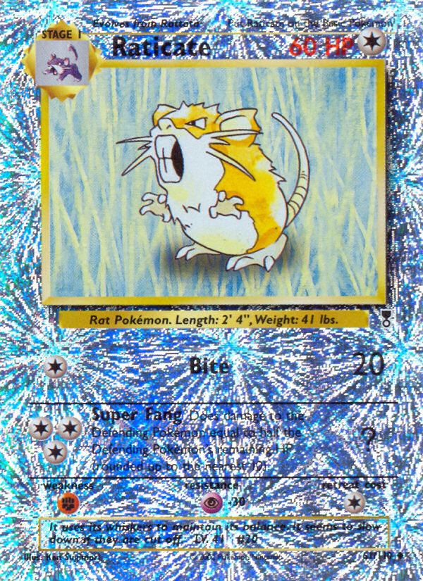 Legendary collection Raticate #61/110 reverse holo