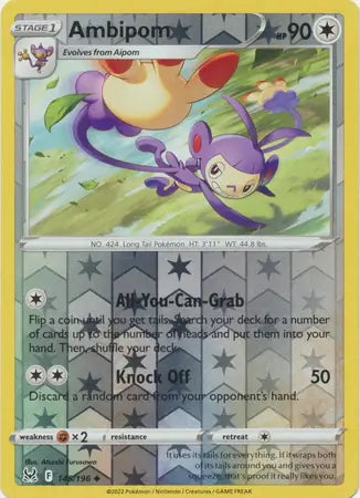 Lost Origin Ambipom #145/196 reverse holo