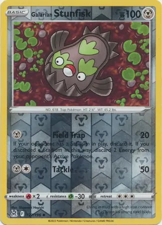 Lost Origin Galarian Stunfisk #127/196 reverse holo