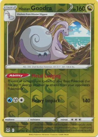 Lost Origin Hisuian Goodra #134/196 reverse holo