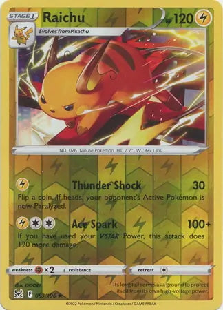 Lost Origin Raichu #53/196 reverse holo