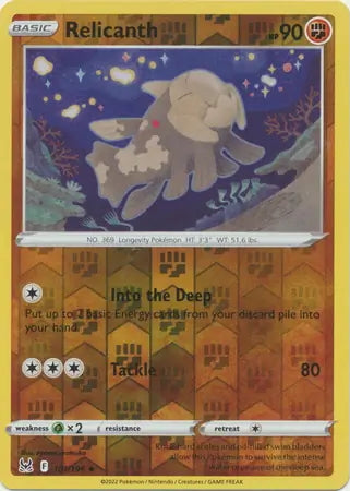 Lost Origin Relicanth #101/196 reverse holo