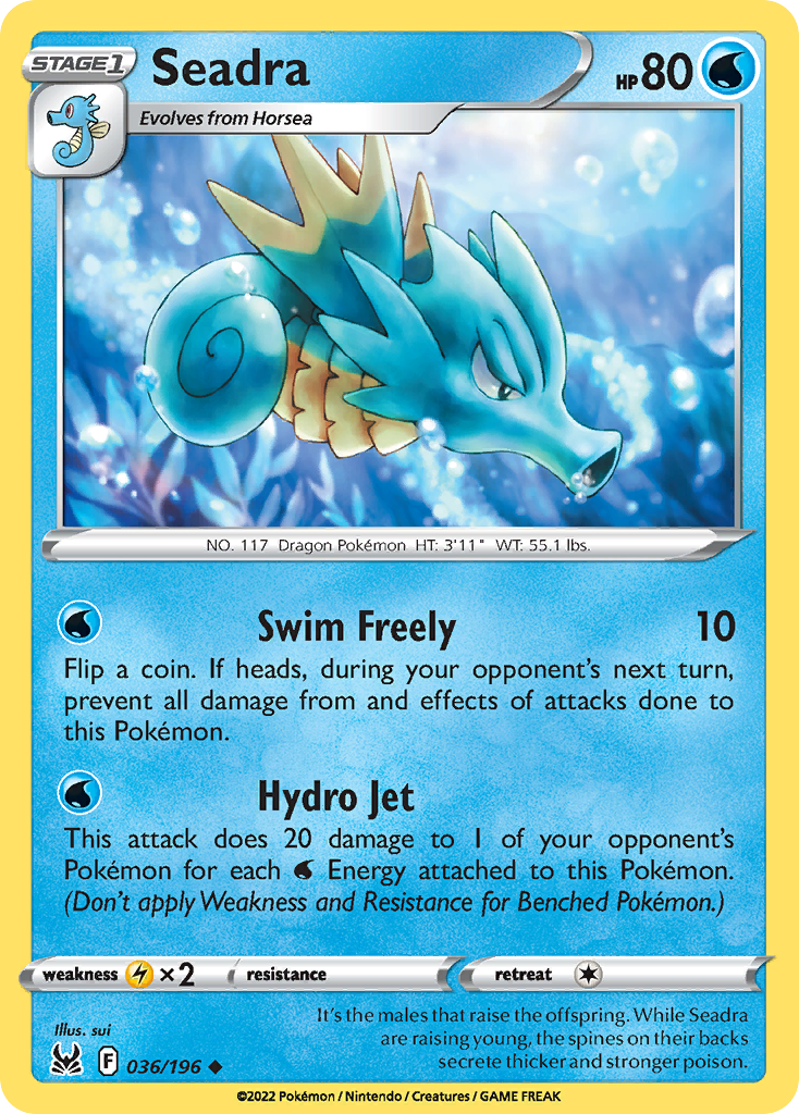 Lost Origin Seadra #36/196