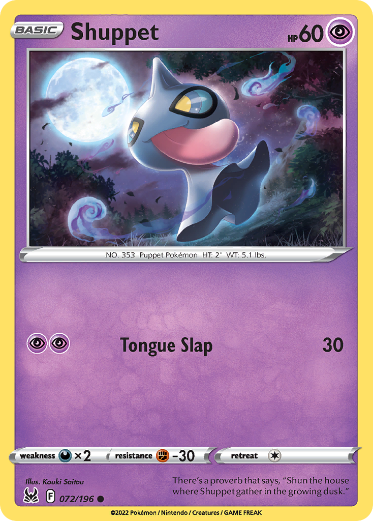 Lost Origin Shuppet #72/196