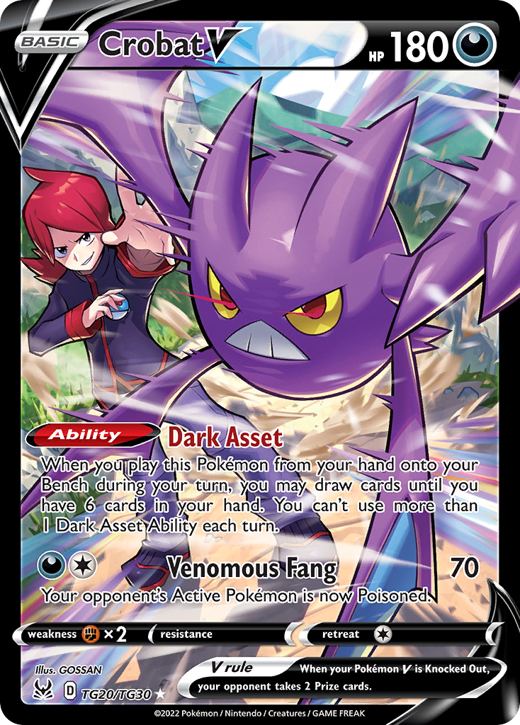 Lost Origin Trainer Gallery Crobat V #TG20/30