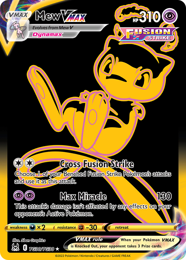 Lost Origin Trainer Gallery Mew VMAX #TG30/30