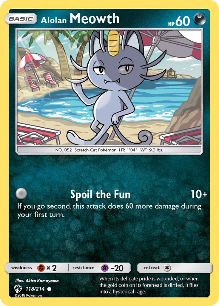 Lost Thunder Alolan Meowth #118/214