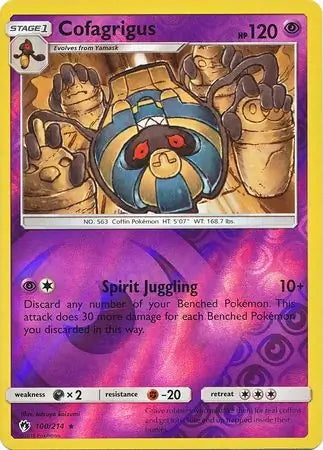 Lost Thunder Cofagrigus #100/214 reverse holo
