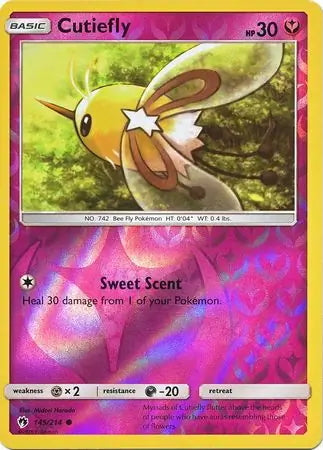 Lost Thunder Cutiefly #145/214 reverse holo