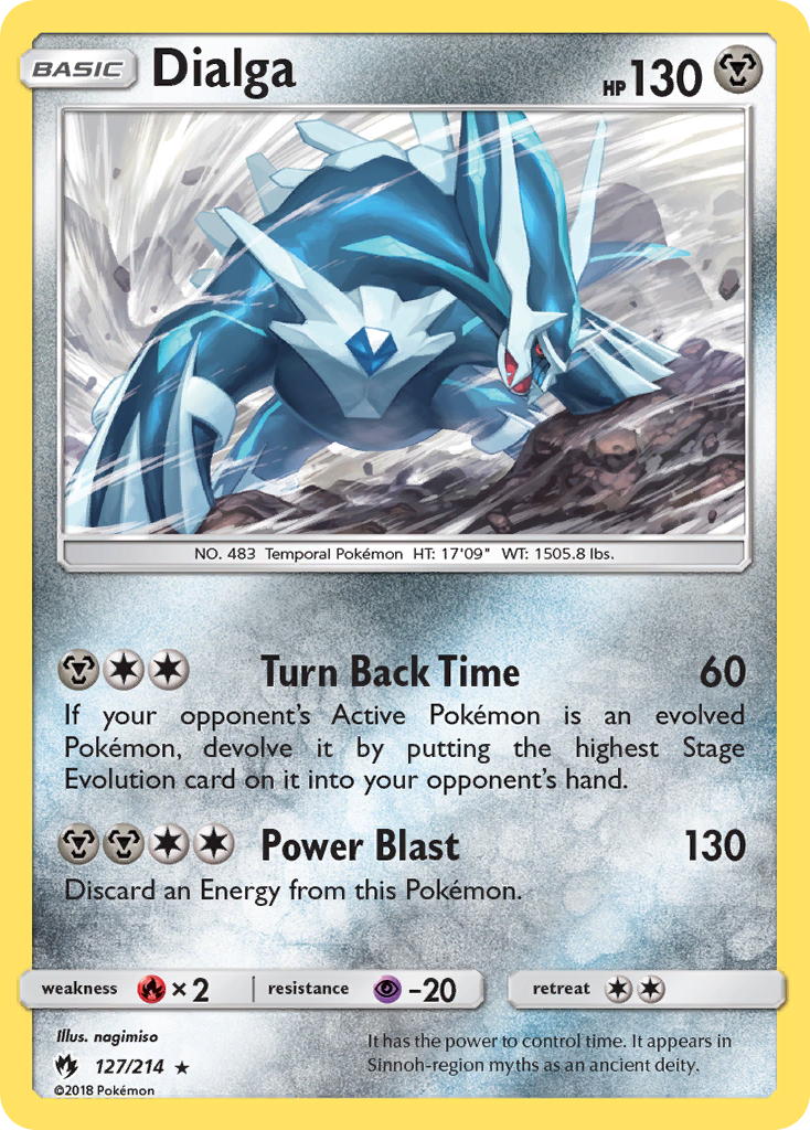 Lost Thunder Holo Dialga #127/214