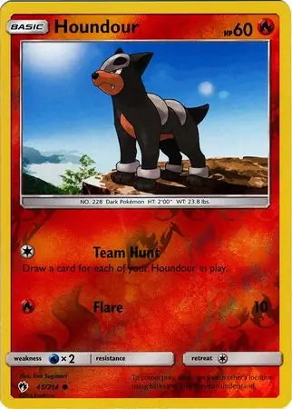 Lost Thunder Houndour #45/214 reverse holo