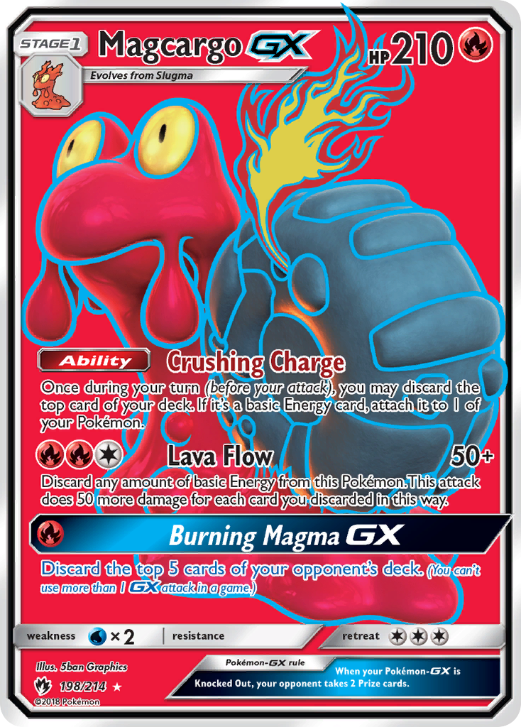 Lost Thunder Magcargo GX #198/214