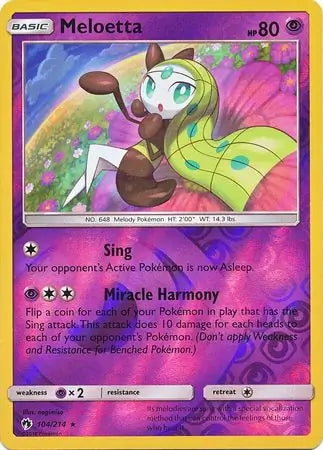 Lost Thunder Meloetta #104/214 reverse holo