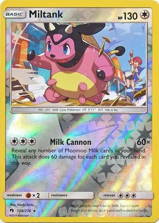 Lost Thunder Miltank #158/214 reverse holo