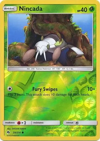 Lost Thunder Nincada #29/214 reverse holo
