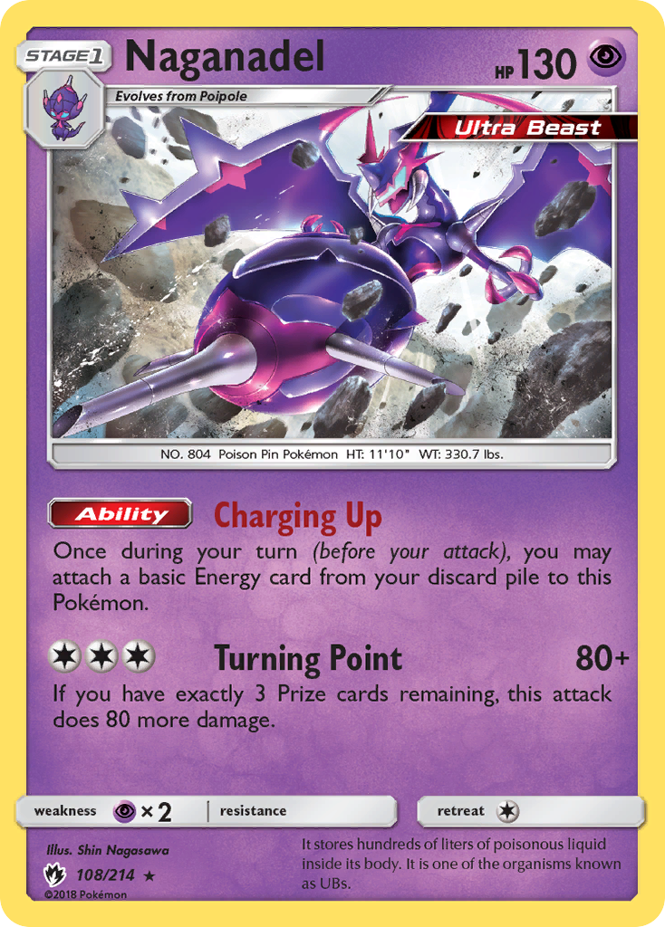 Lost Thunder Non - Holo Naganadel #108/214