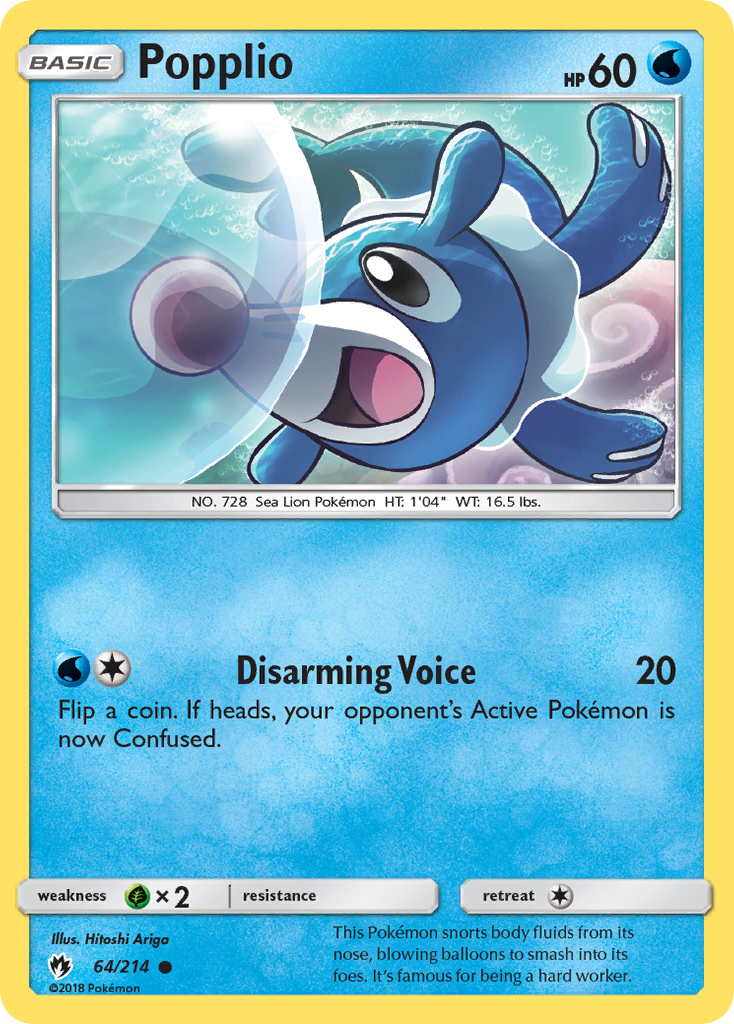 Lost Thunder Popplio #64/214