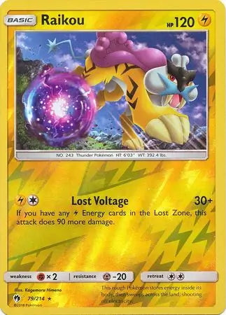 Lost Thunder Raikou #79/214 reverse holo