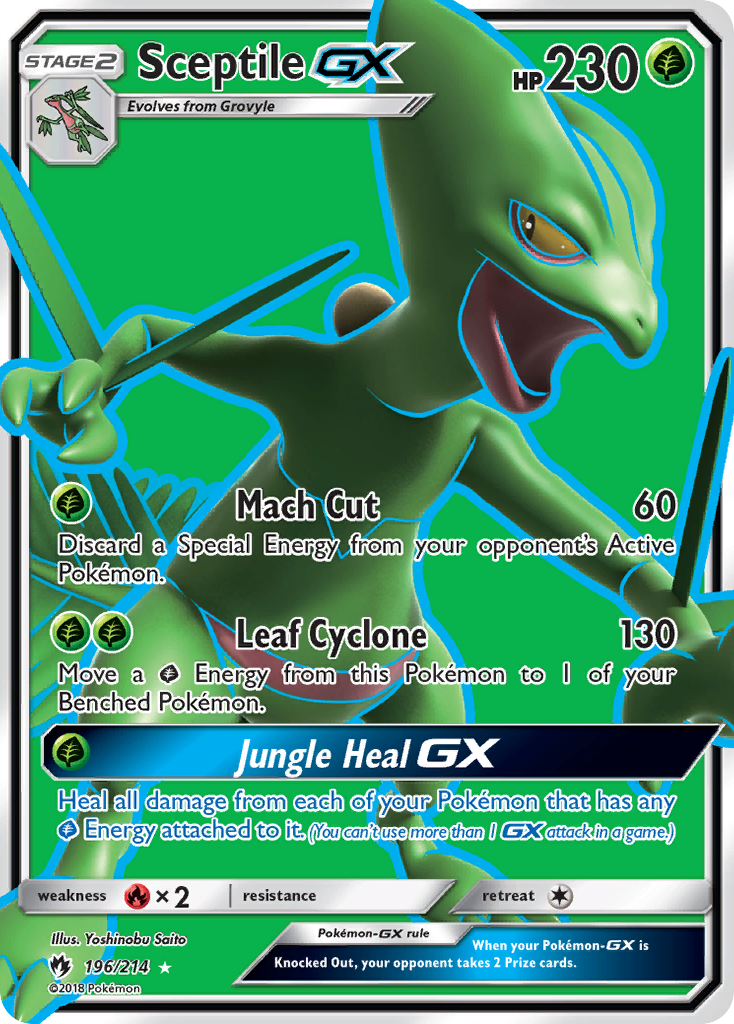 Lost Thunder Sceptile GX #196/214