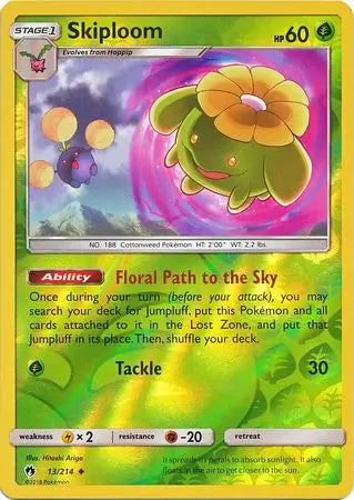 Lost Thunder Skiploom #13/214 reverse holo