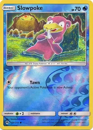Lost Thunder Slowpoke #54/214 reverse holo