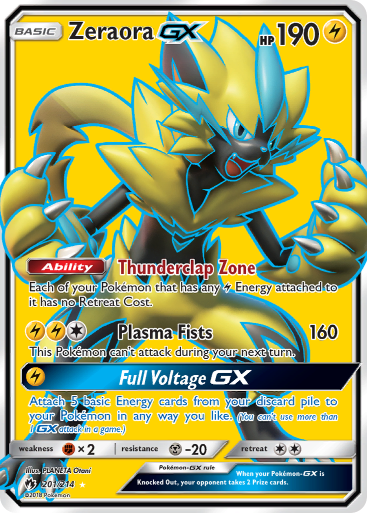 Lost Thunder Zeraora GX #201/214