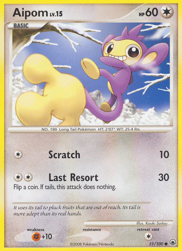 Majestic Dawn Aipom #51/100