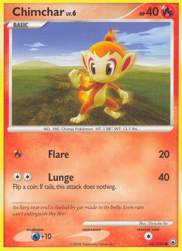 Majestic Dawn Chimchar #56/100