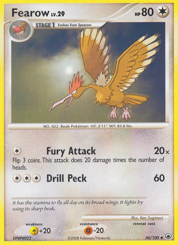 Majestic Dawn Fearow #36/100