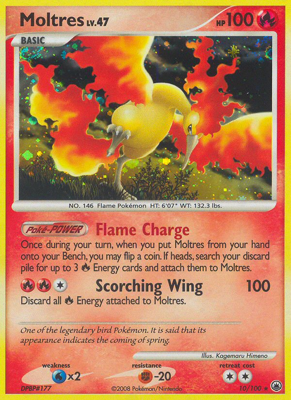 Majestic Dawn Holo Moltres #10/100