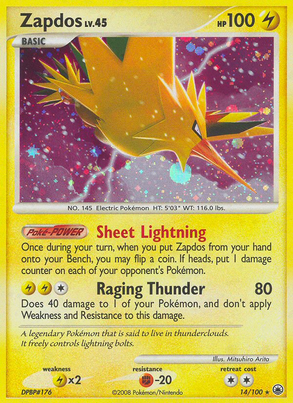 Majestic Dawn Holo Zapdos #14/100