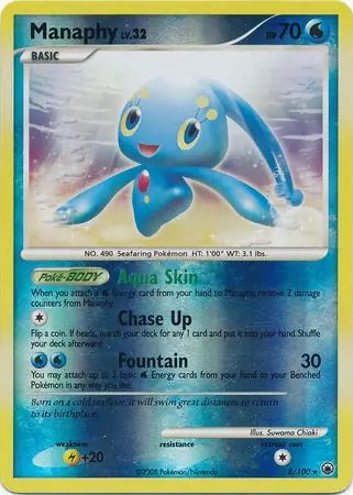 Majestic Dawn Manaphy #8/100 reverse holo