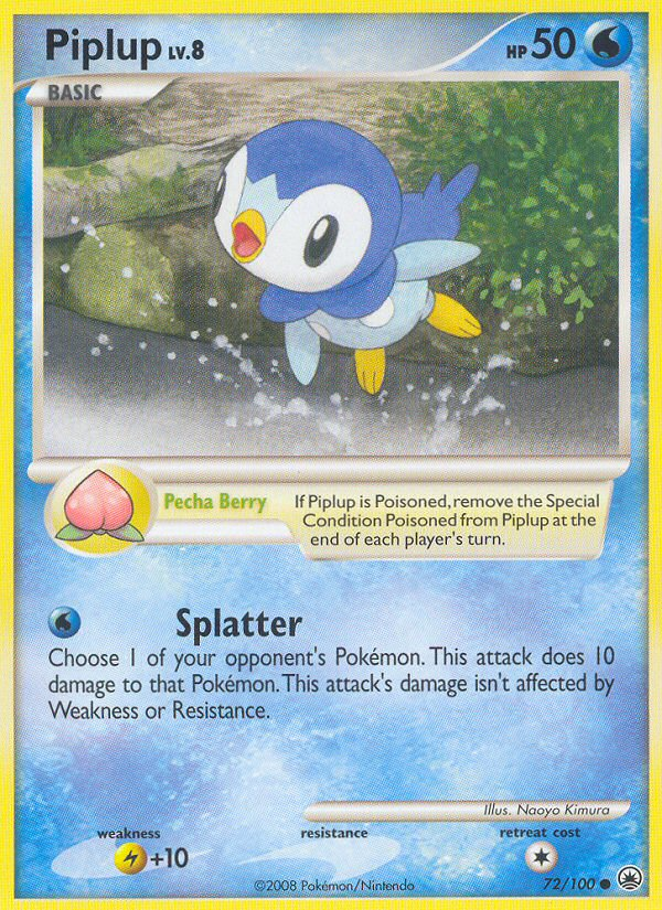 Majestic Dawn Piplup #72/100