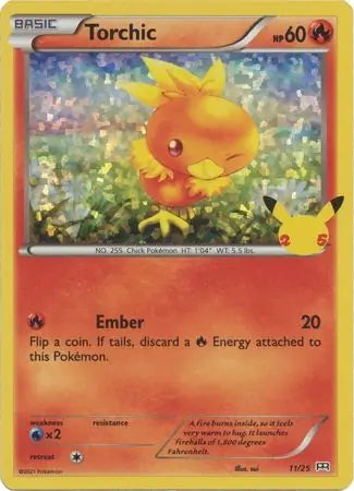 McDonald’s 25th Anniversary Holo Torchic #11